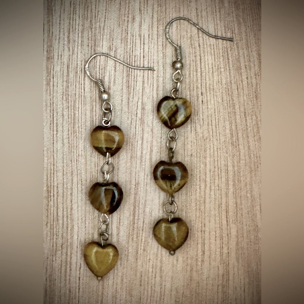 Handmade Tiger Eye Earrings